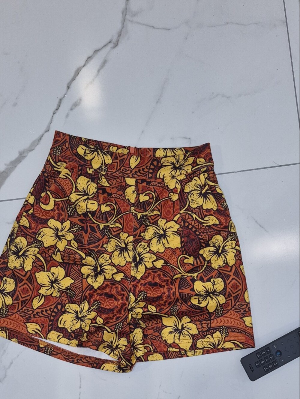 Boulevard Nights MIMOSA  Floral Shorts in Yellow and Orange